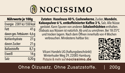 Kaffee-Haselnuss-Kakao-Creme